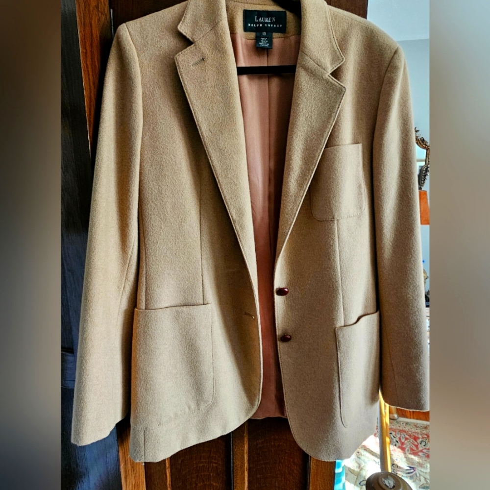 Lauren by Ralph Lauren camel hair jacket Sz 10